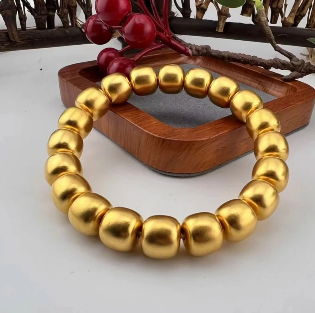 合金手链 定制款古法合金老型珠手串复古