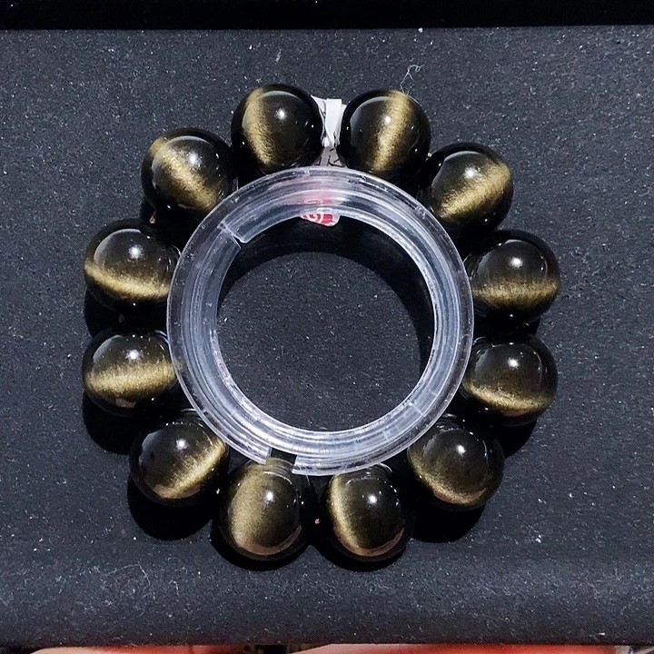 娜***娜黑曜岩未镶嵌手串