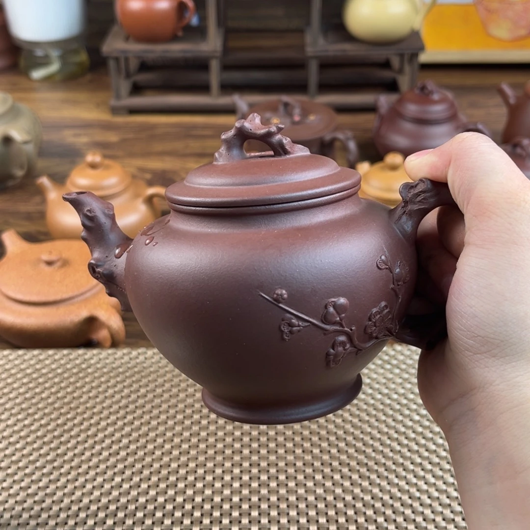 茶壶紫砂手工制作工艺精湛360cc