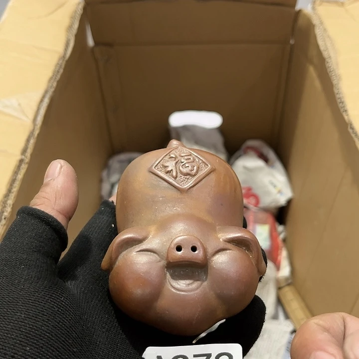 瓷片茶摆件工艺品摆件666