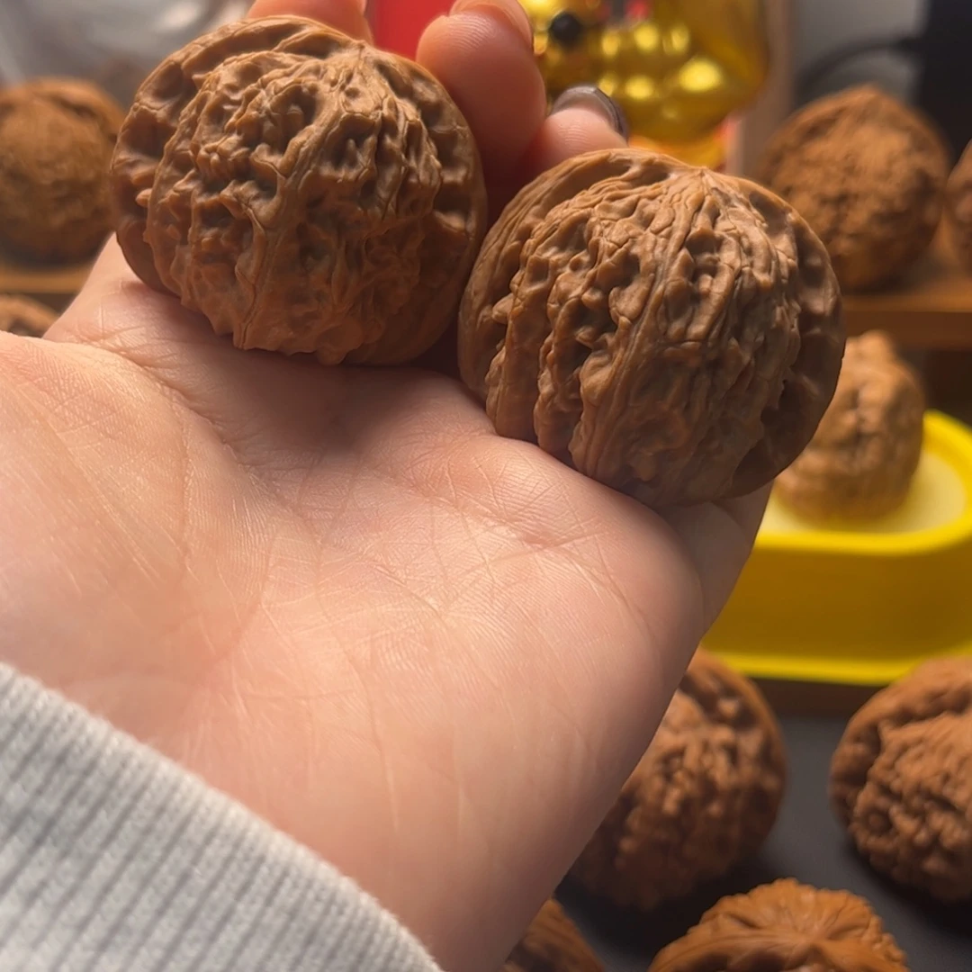 吊坠文玩核桃白狮子42修