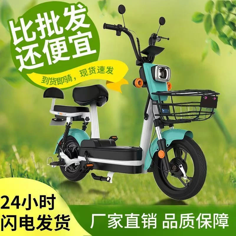 香豆国标电动车电动成人车新款两轮自行车48V锂电池电动车推荐