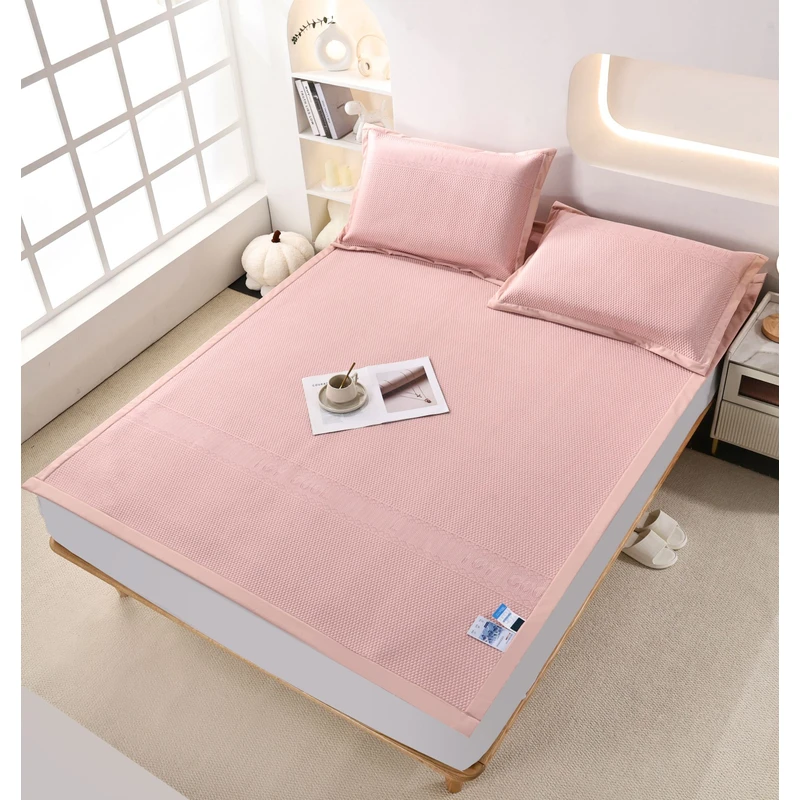 （5665）2025夏季新款冰豆豆凉席可机洗折叠凉席三件套