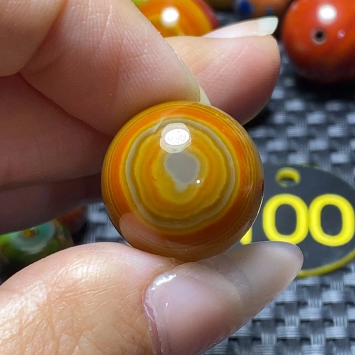 画***画玛瑙/玉髓未镶嵌颈饰