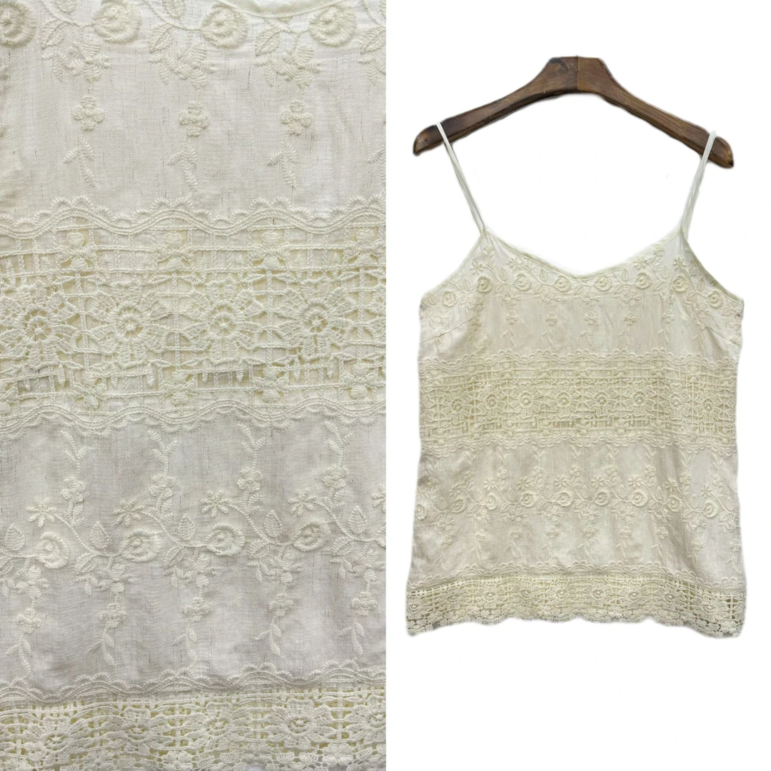 【木棉花】2024夏季新款国潮新中式国风提花女背心打底