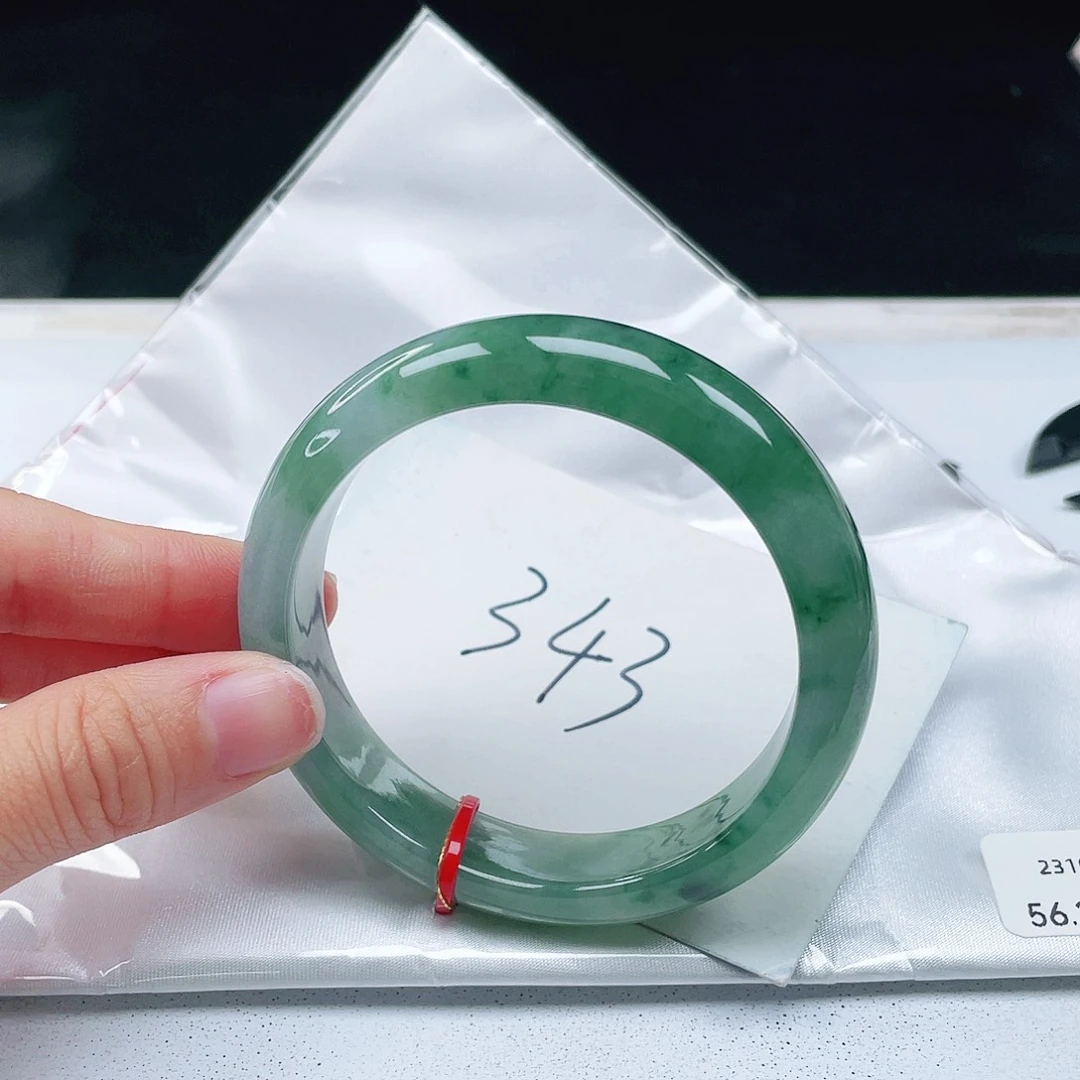 翡翠未镶嵌手镯56+正圈