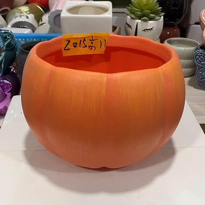 摆件陶盆有孔 微瑕介意勿拍