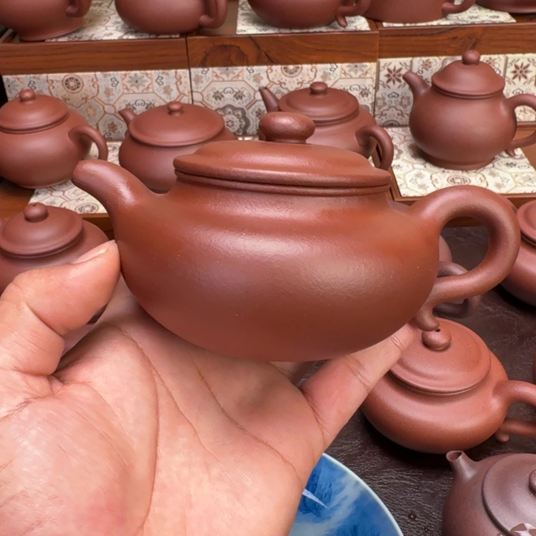 小***丁紫砂茶壶原矿底槽清大亨仿古260cc