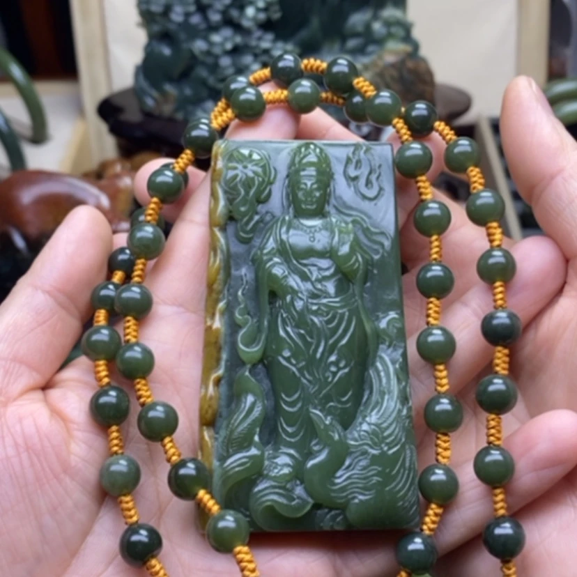 【闪购商品】和田玉挂件未镶嵌释*愚