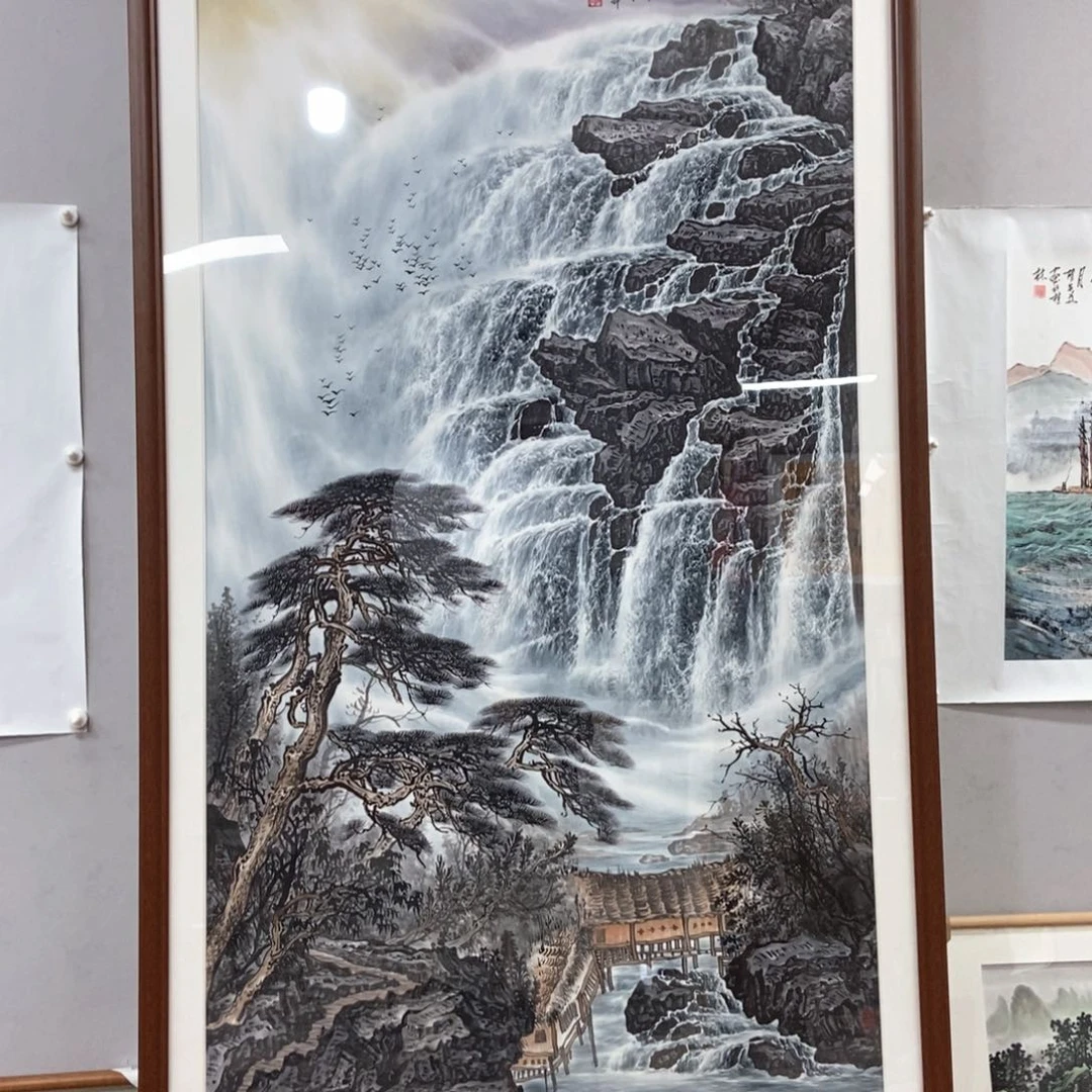 国画李保华六尺真人真品