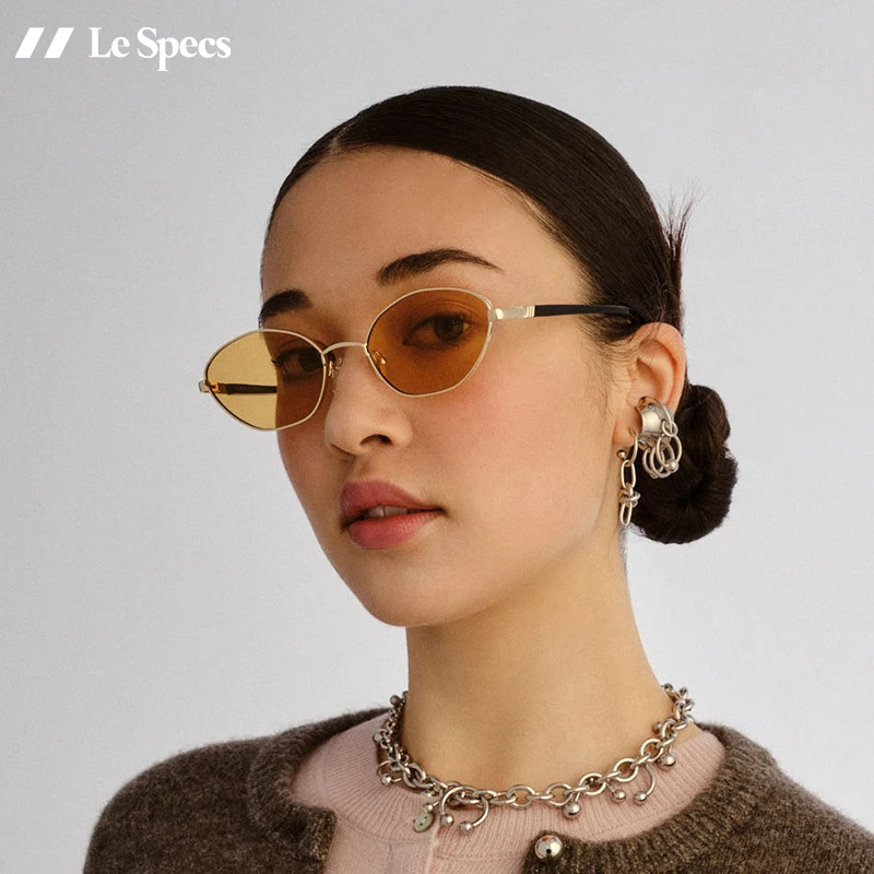 Le Specs2025新款不规则镜框欧美复古太阳镜女 LE BEBE