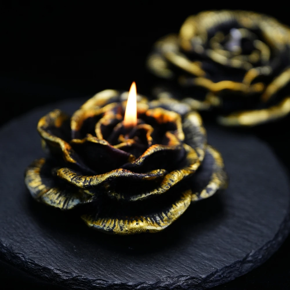 【黑金莲花】香薰蜡烛 B007 多样性发一