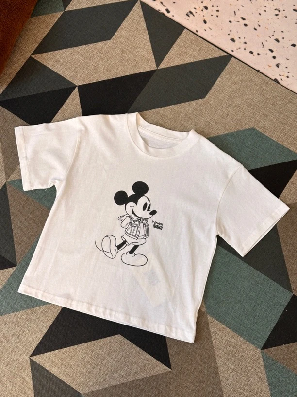 儿童圆领印花刺绣T恤