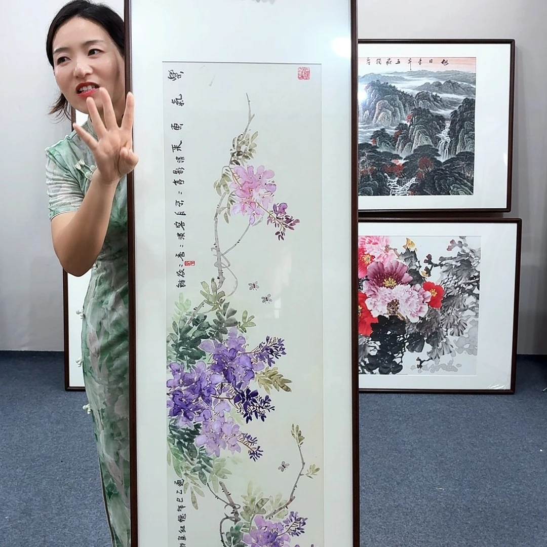 国画手绘作品160×45尺寸