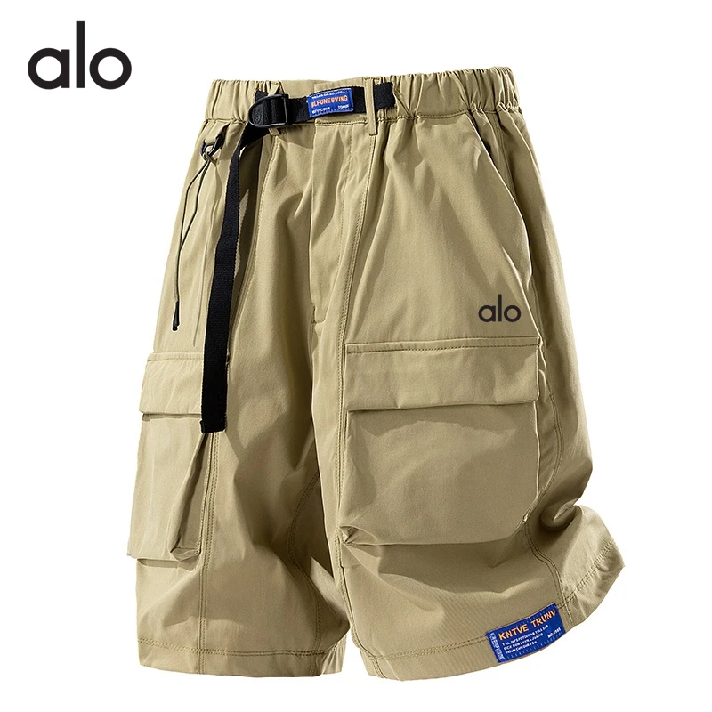 alo夏季工装短裤男宽松时尚潮流夏天五分裤薄款休闲裤中裤潮男