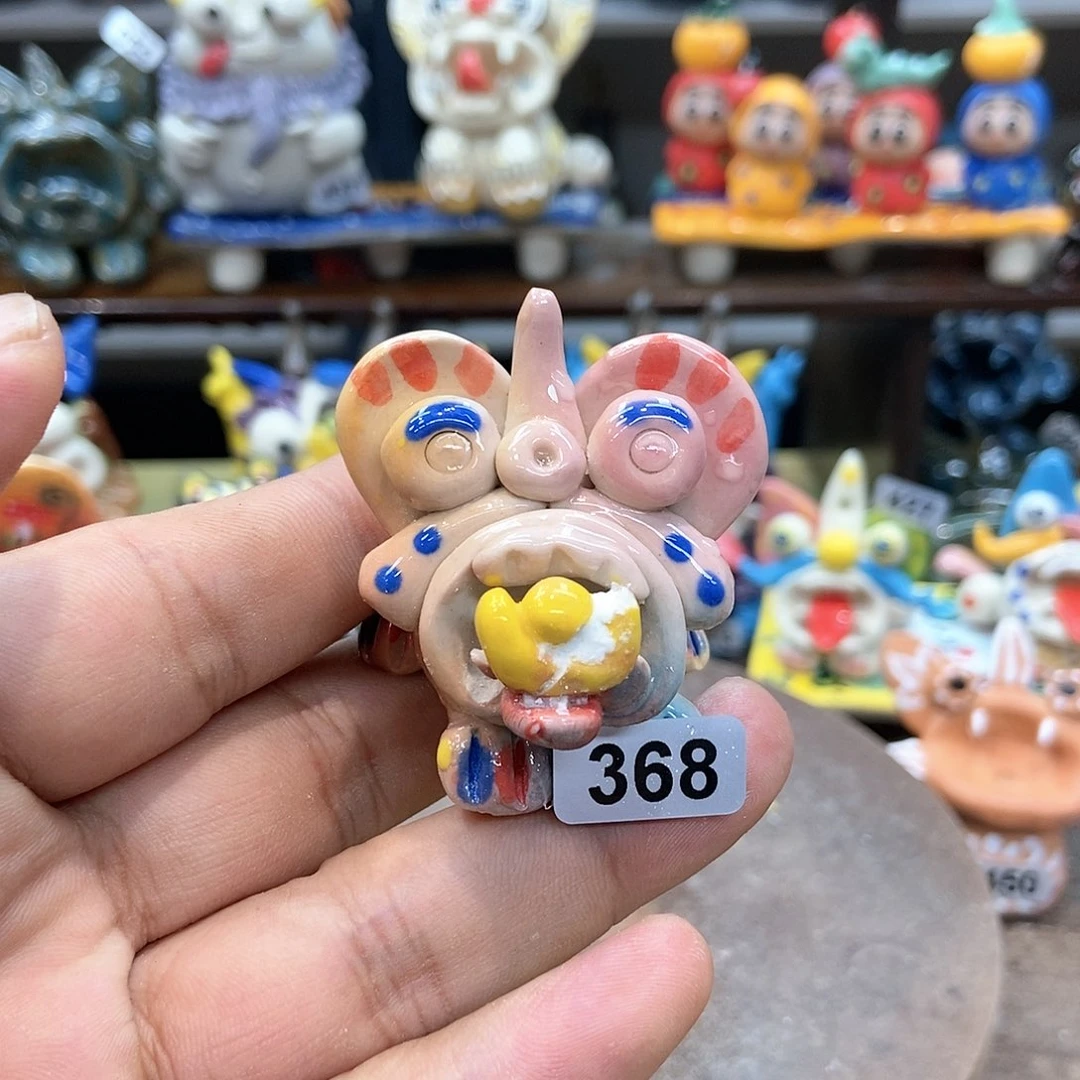 摆件直播间手工抽象陶瓷摆件瑕疵368