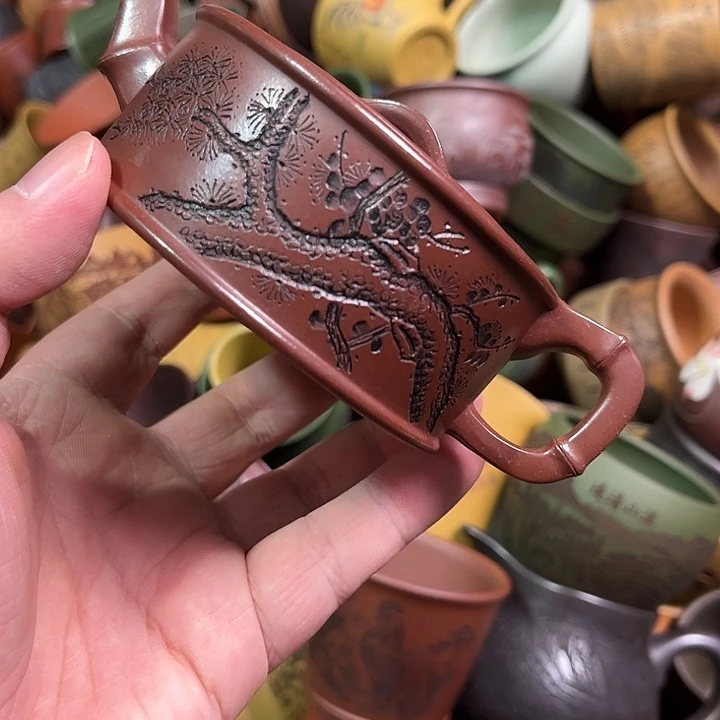 紫砂茶杯全手工紫砂主人杯