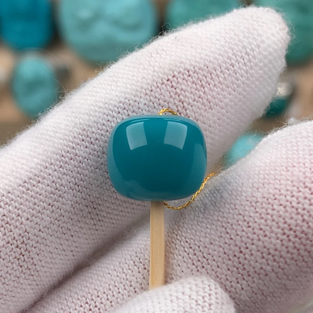 绿松石配饰未镶嵌老型卡11*9.6