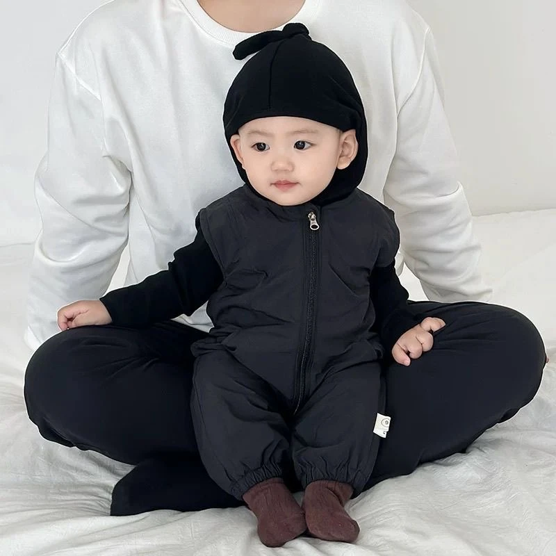 婴儿衣服春秋季套装洋气宝宝连体衣秋装新款韩版婴幼儿秋款外出服