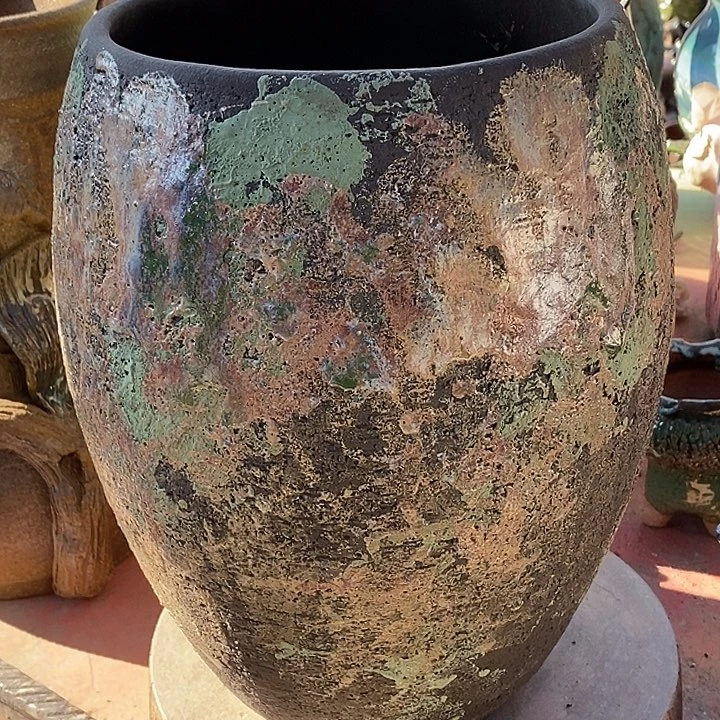 花盆紫砂口21高度32瑕疵