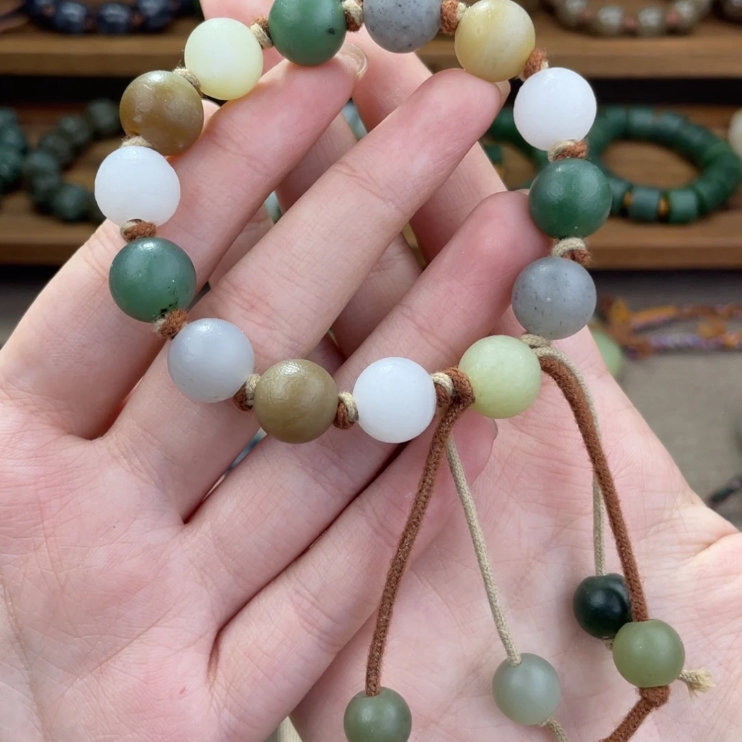 和田玉未镶嵌手链