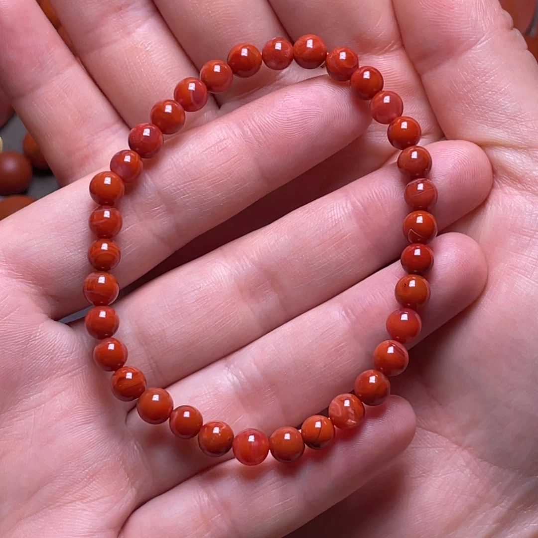 ****昇南红玛瑙未镶嵌南红原矿南红单圈5+