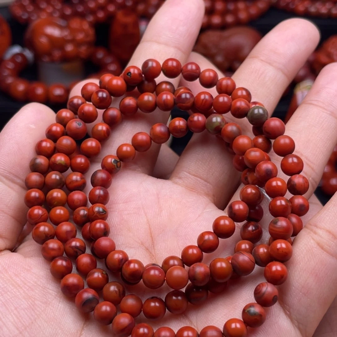 南红玛瑙珠宝奇石未镶嵌多圈5➕