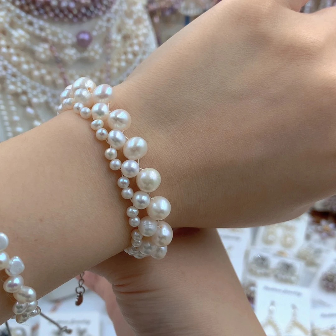 颈饰合金淡水珍珠