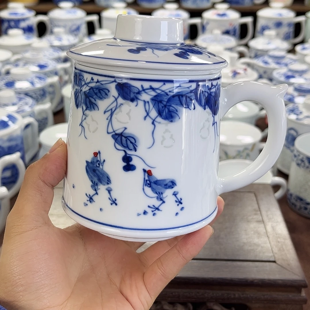 摆件陶瓷景德镇陶瓷马克杯