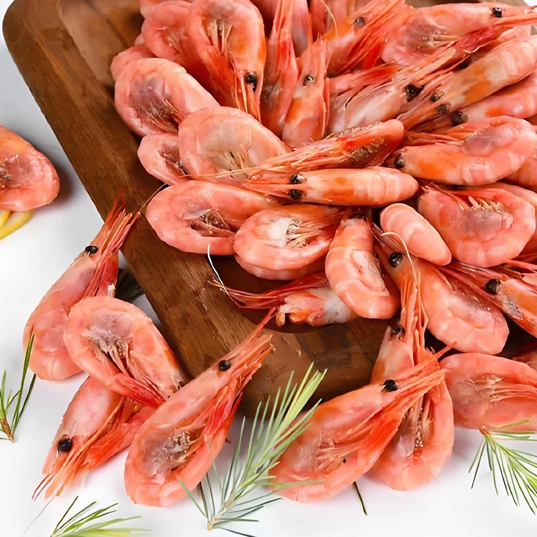 北极虾 北极甜虾 90-120 腹籽 净重3斤/盒无冰衣