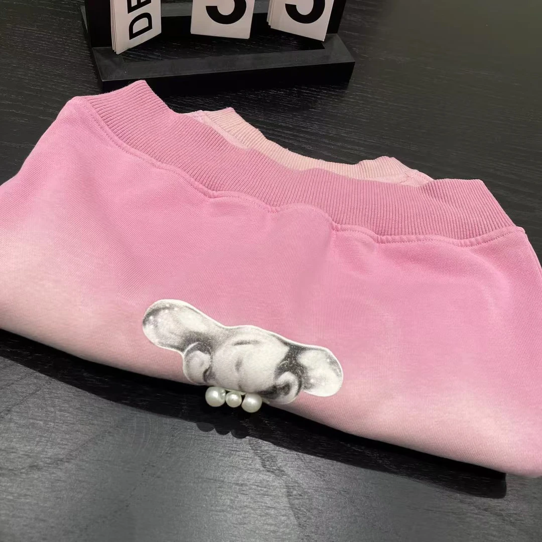 秋冬女童圆领卫衣粉色 3162沐系