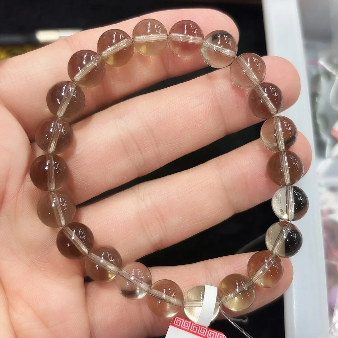 水晶手链未镶嵌茶水晶