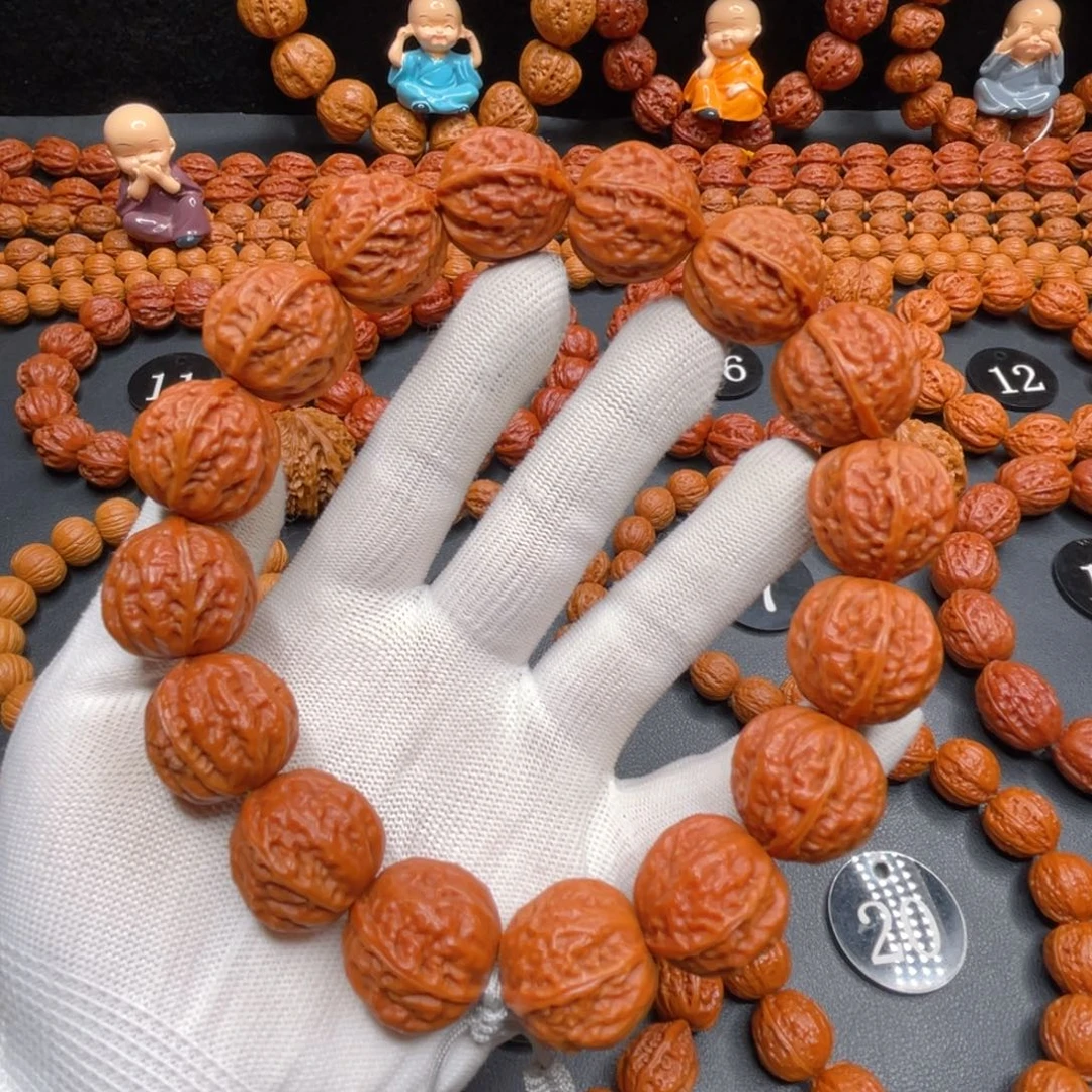 文玩核桃吊坠野生核桃京八棱手持