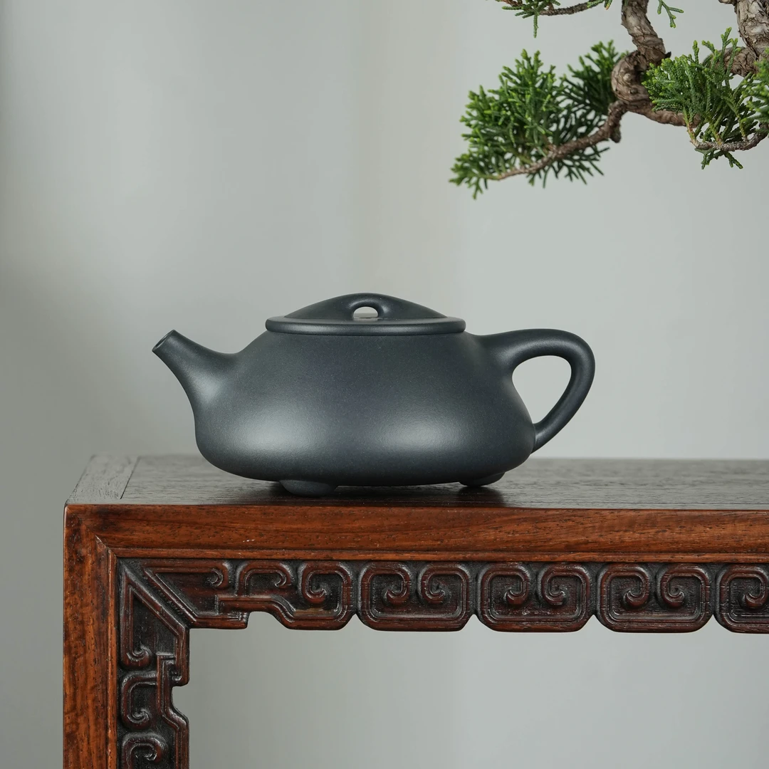 汪汪茶器 景舟石瓢 九零君子兰 360cc 家用紫砂壶