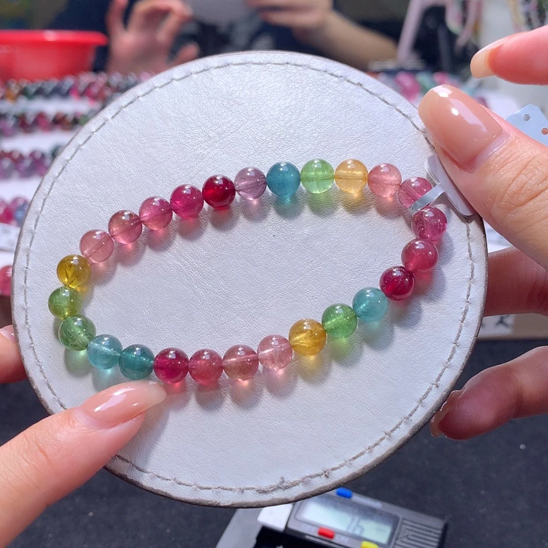 【闪购商品】银S925镶嵌手链碧玺