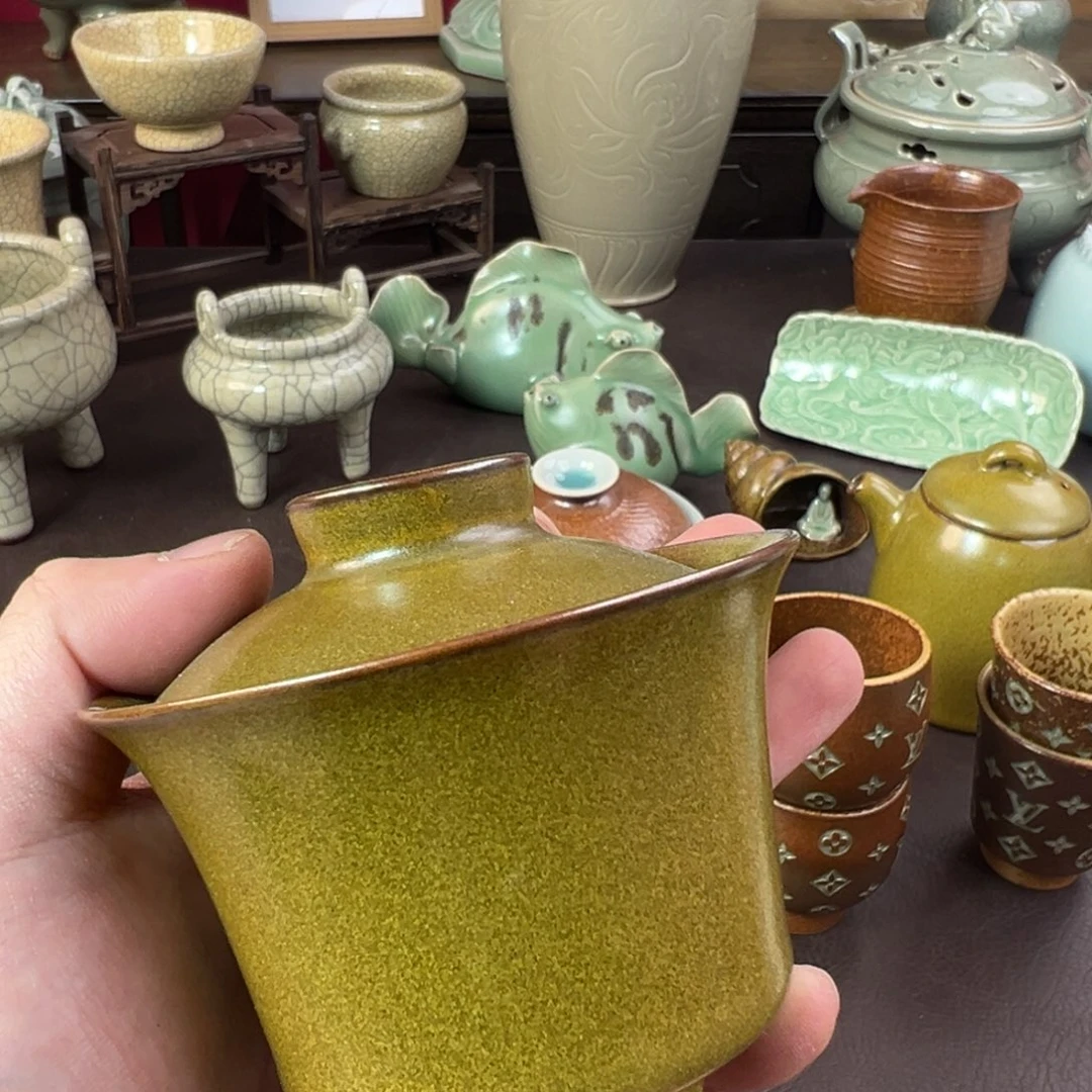 风***扬青瓷茶器青瓷茶器