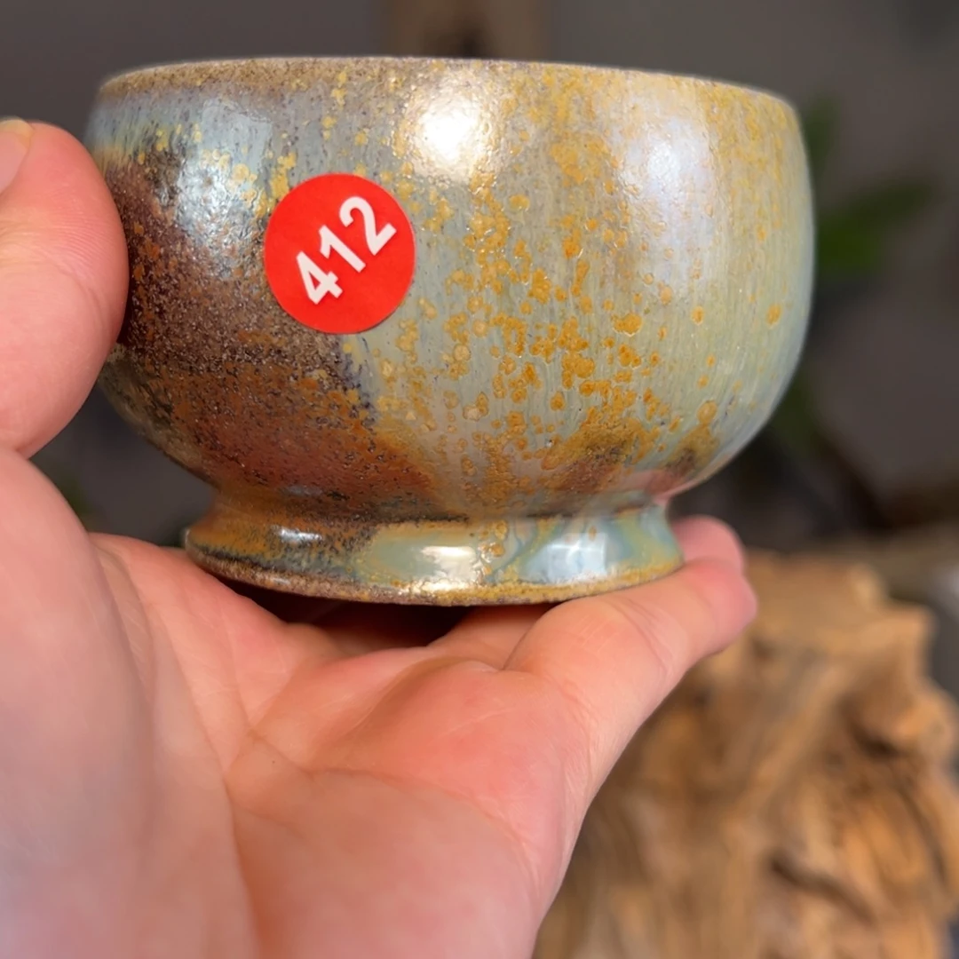 一***易杯412柴烧主人杯自然落灰釉