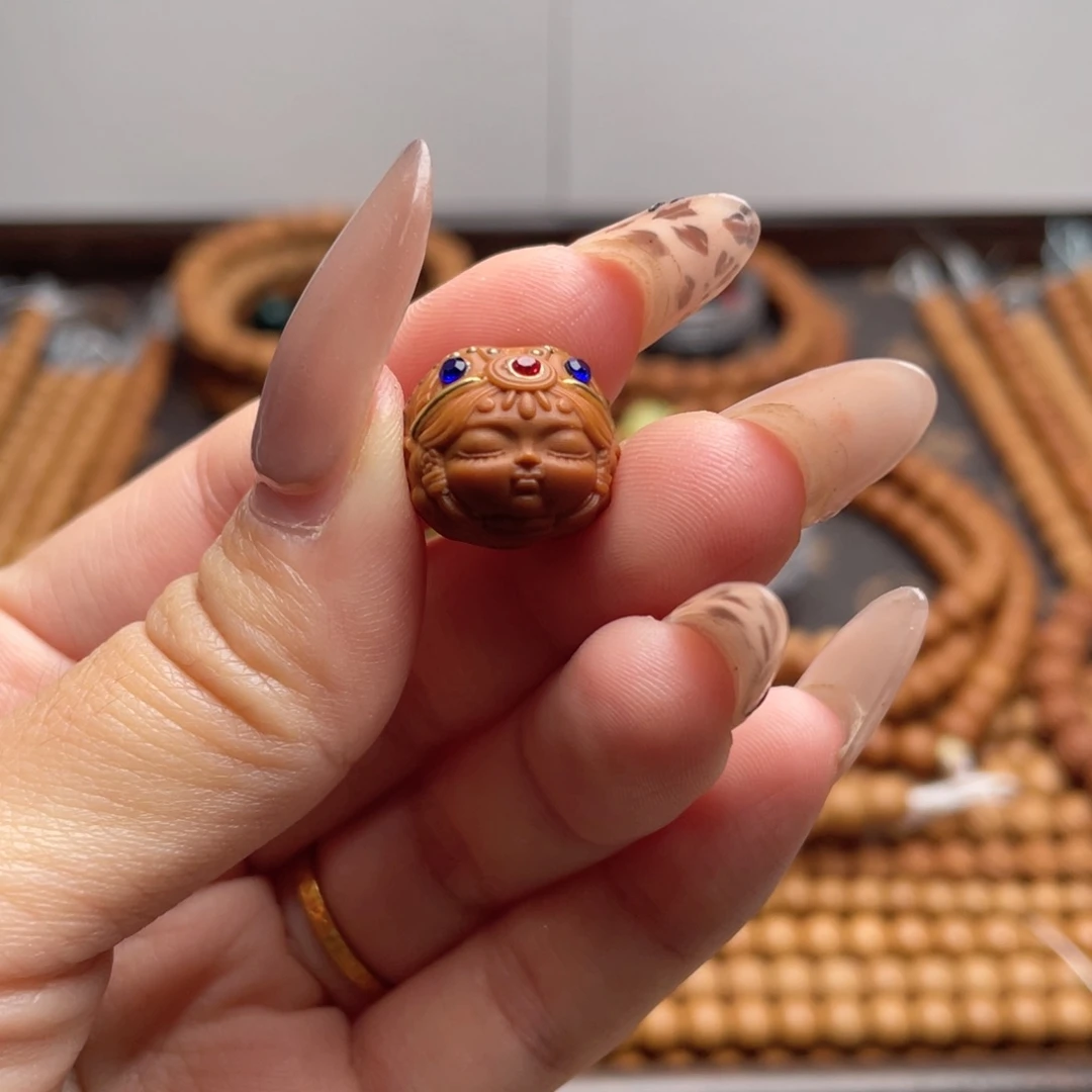 也***黑猴头核桃吊坠猴头单科