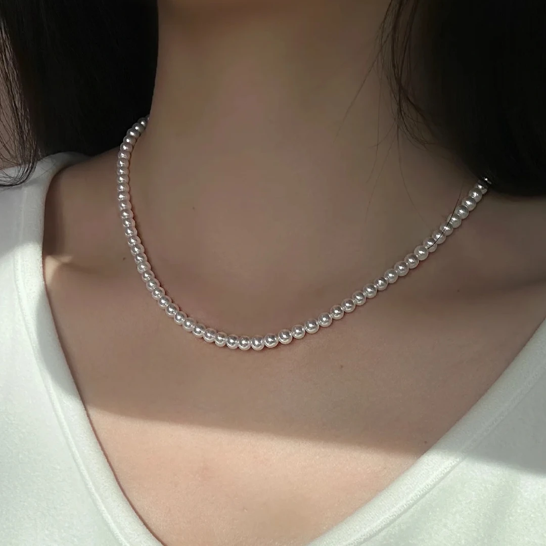 【叠戴首选】明星定制氛围感款，高档经典百搭4点位小米珠项链