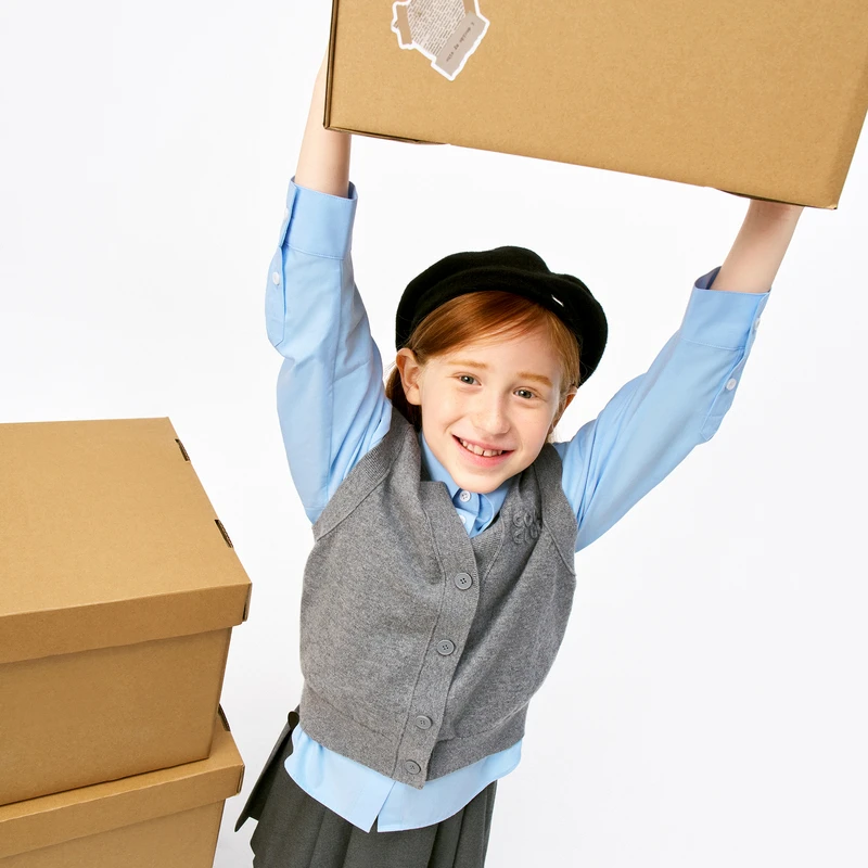 littlemoco童装25春装新款男女童亲子装背心毛衣开衫#KBE1SWT015