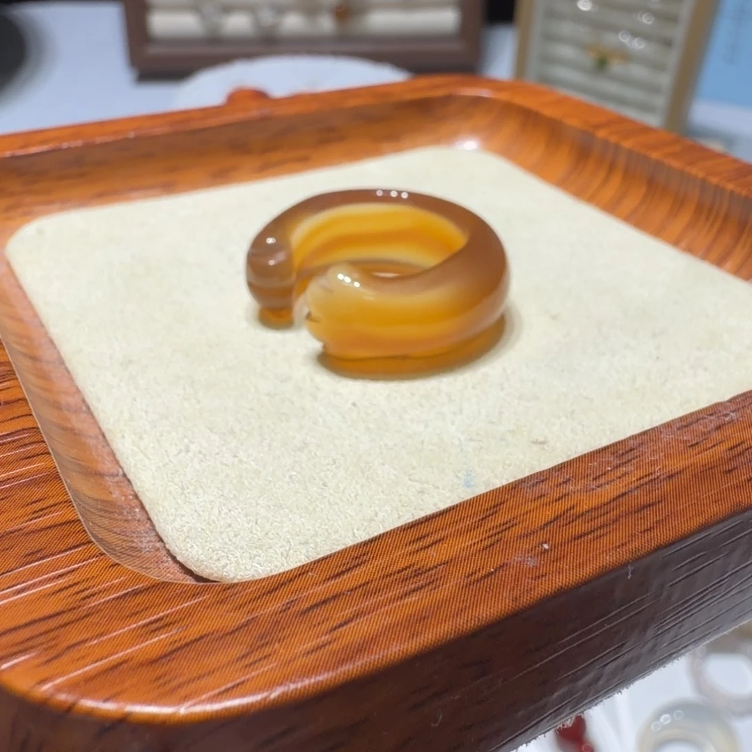 玛瑙/玉髓未镶嵌戒指港15/16/