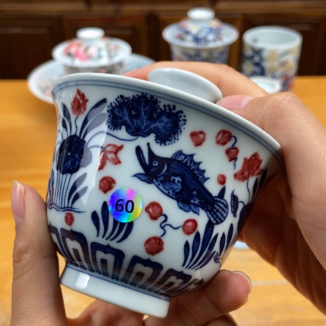 手绘现代茶具非古董