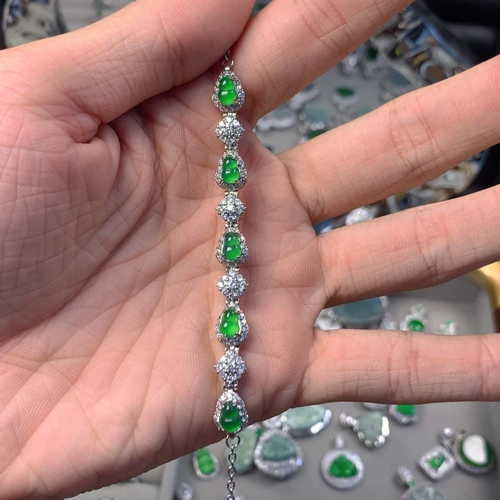翡翠未镶嵌手链手链