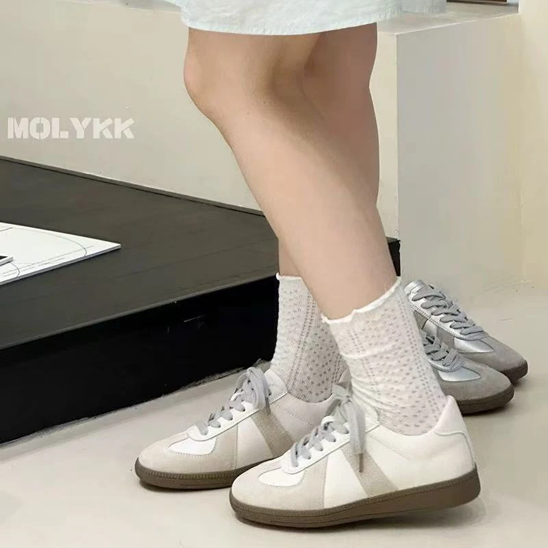 【888】612/237-09  拼色厚底新款德训鞋舒适运动休闲鞋