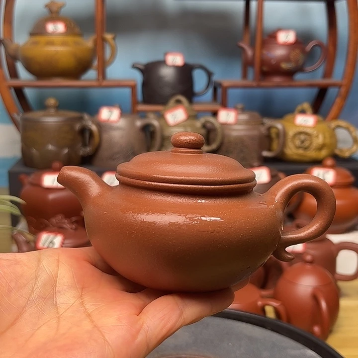 紫砂茶壶微瑕不带证书礼盒180cc