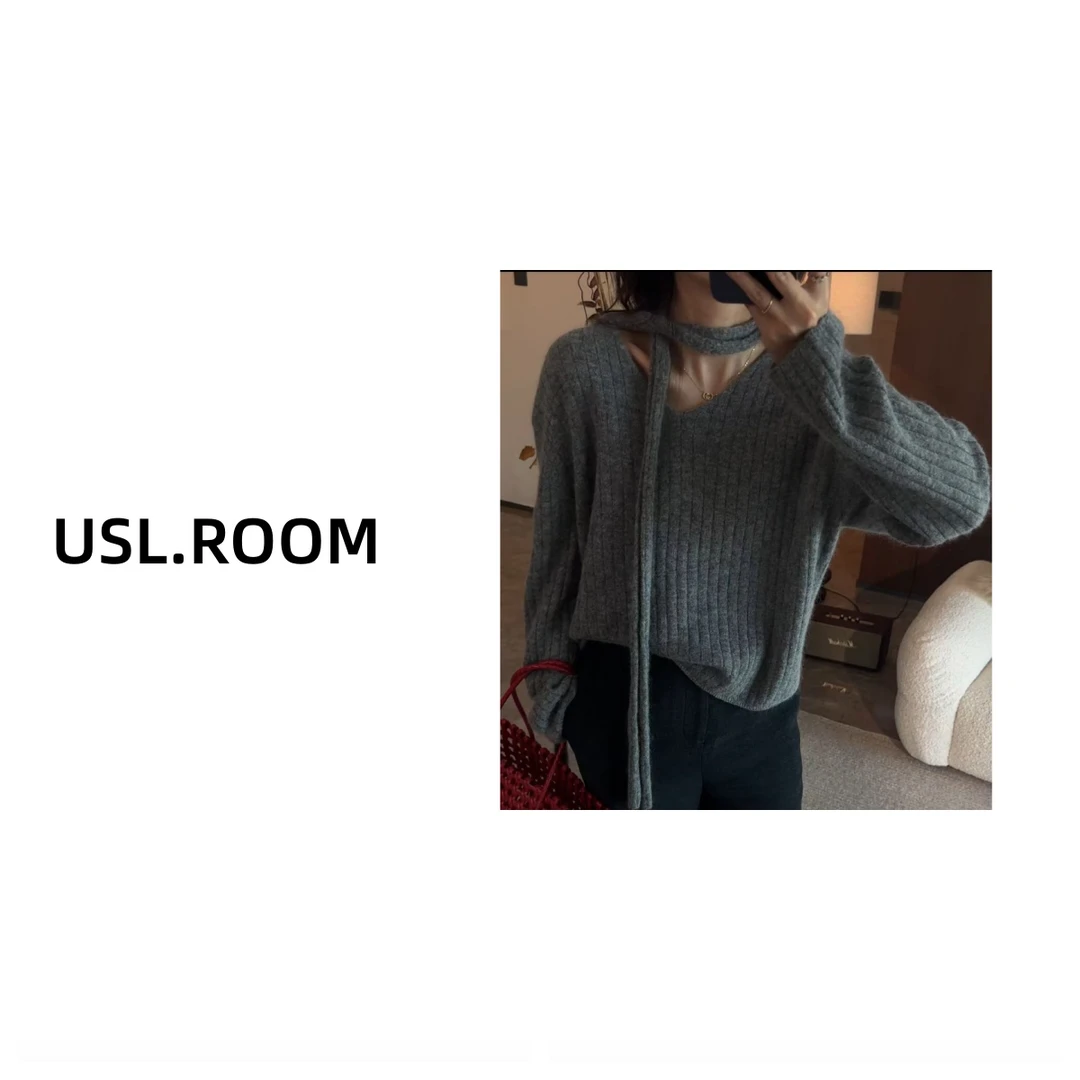 【一诺 STUDIO】不扎皮肤高比例毛感坑条设计师款显瘦毛针织衫百搭