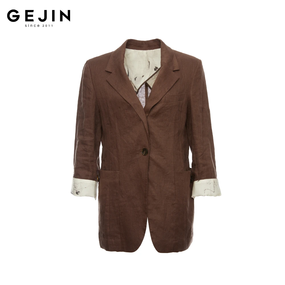 GEJIN/歌锦2025春季新款时尚气质女士经典百搭外套91525900261