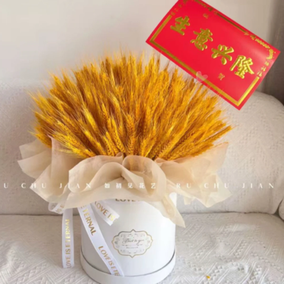 【财源滚滚】单个大麦开业抱抱桶开业送花外卖配送乔迁公司开业祝贺送花