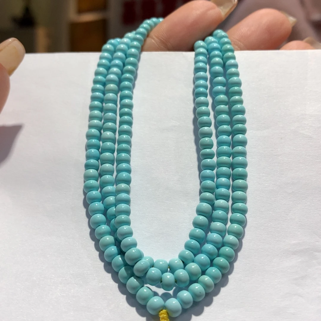 未镶嵌绿松石长链