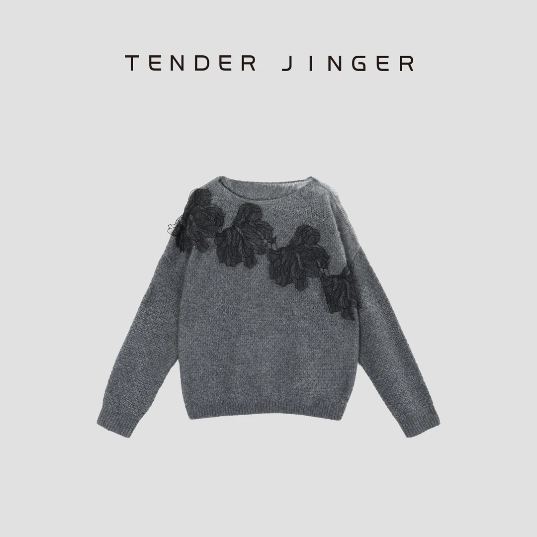 Tender Jinger【软黄金】山羊绒桑蚕丝混纺气质毛衣T54SQR41118